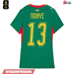 Lacne Ženy Futbalové dres Senegal Iliman Ndiaye #13 MS 2026 Krátky Rukáv - Preč